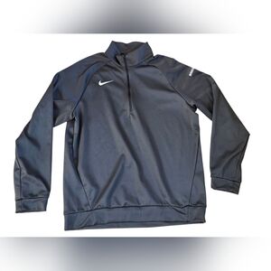 Nike Dri-Fit Gray 3/4 Zip Pullover WRNSSTUDIO On Arm Size L